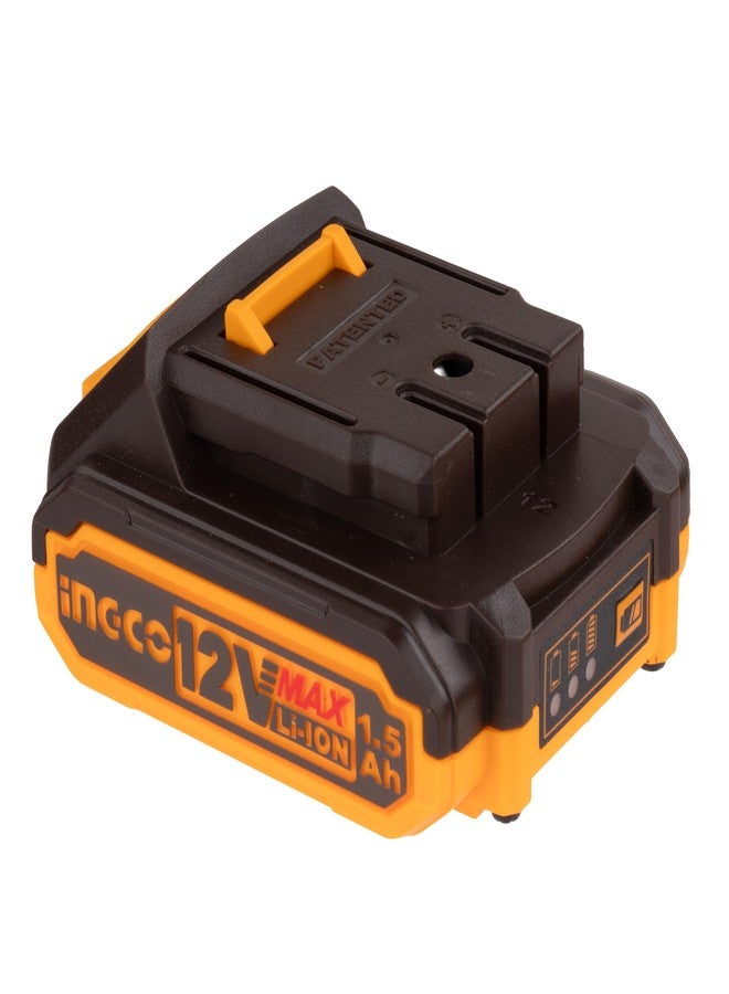 إنجكو مثقاب لاسلكي من إنجكو يعمل ببطارية ليثيوم أيون 12 فولت، CDLI1218، أصفر - Image 5